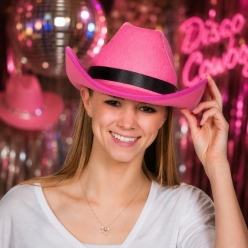 Fabric Keepsake Cowboy Hat - Pink